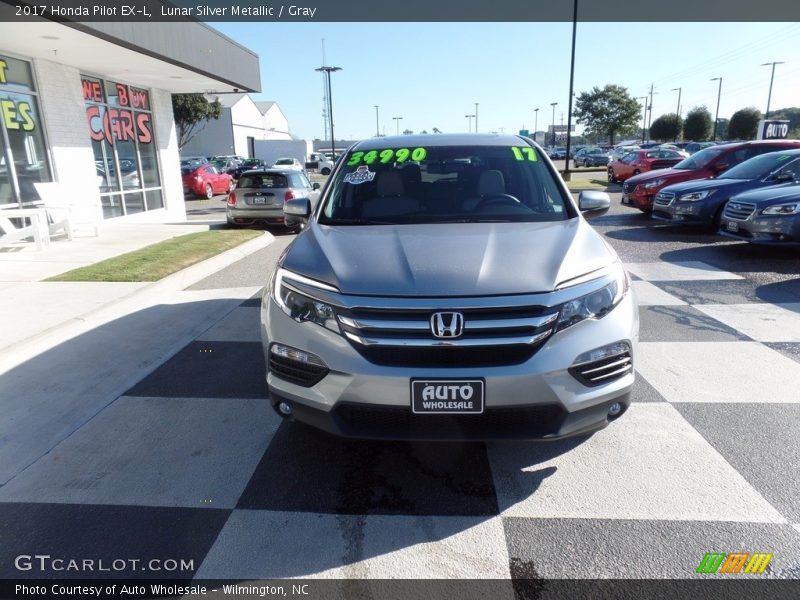 Lunar Silver Metallic / Gray 2017 Honda Pilot EX-L