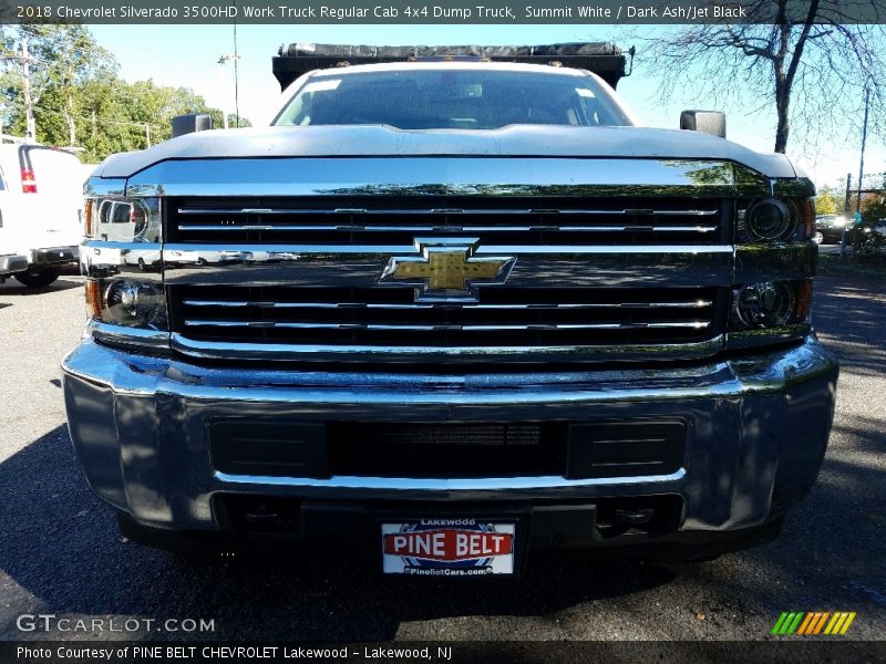 Summit White / Dark Ash/Jet Black 2018 Chevrolet Silverado 3500HD Work Truck Regular Cab 4x4 Dump Truck