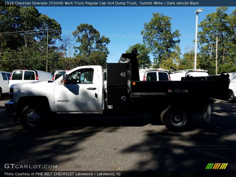 Summit White / Dark Ash/Jet Black 2018 Chevrolet Silverado 3500HD Work Truck Regular Cab 4x4 Dump Truck