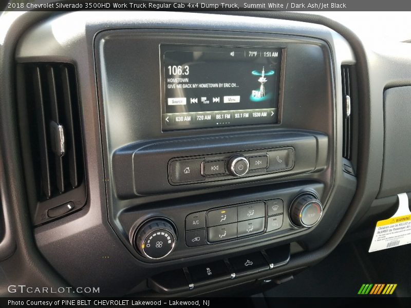 Summit White / Dark Ash/Jet Black 2018 Chevrolet Silverado 3500HD Work Truck Regular Cab 4x4 Dump Truck
