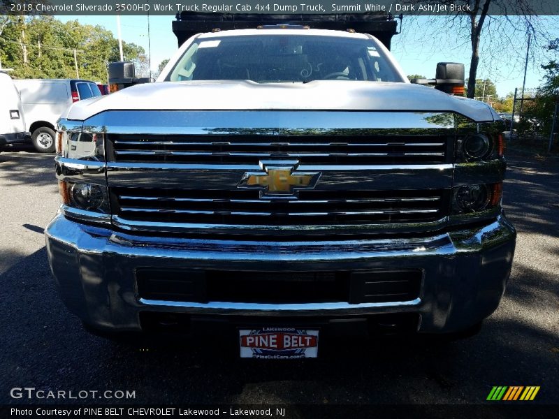 Summit White / Dark Ash/Jet Black 2018 Chevrolet Silverado 3500HD Work Truck Regular Cab 4x4 Dump Truck