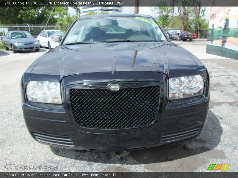 Brilliant Black Crystal Pearl / Dark Slate Gray 2008 Chrysler 300 LX