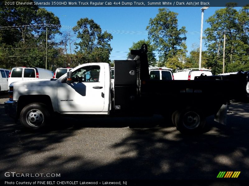 Summit White / Dark Ash/Jet Black 2018 Chevrolet Silverado 3500HD Work Truck Regular Cab 4x4 Dump Truck