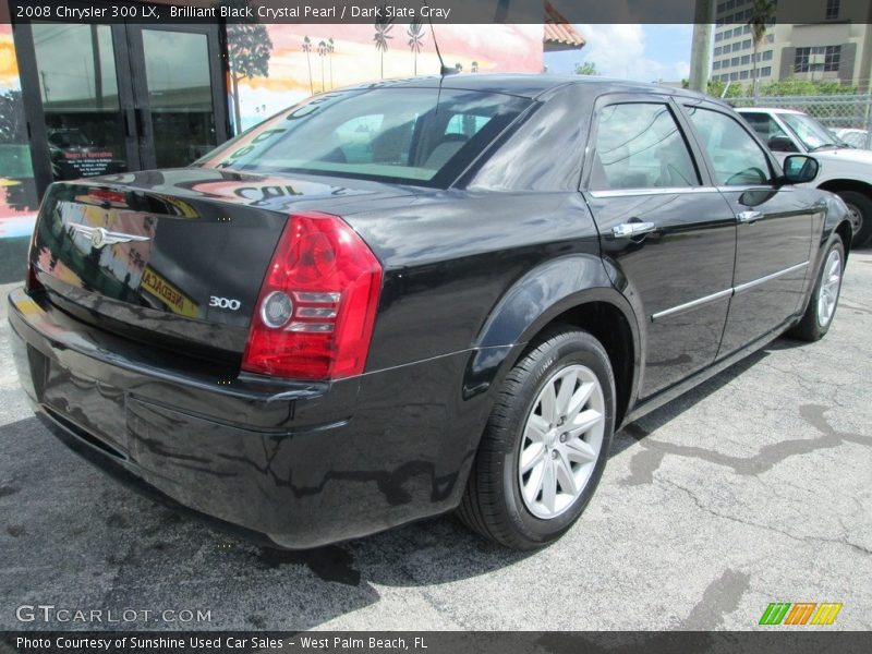 Brilliant Black Crystal Pearl / Dark Slate Gray 2008 Chrysler 300 LX