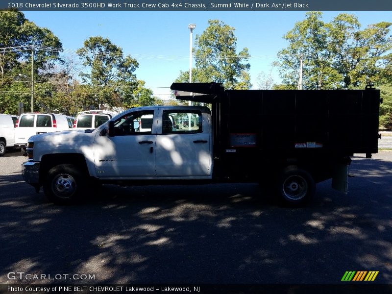 Summit White / Dark Ash/Jet Black 2018 Chevrolet Silverado 3500HD Work Truck Crew Cab 4x4 Chassis