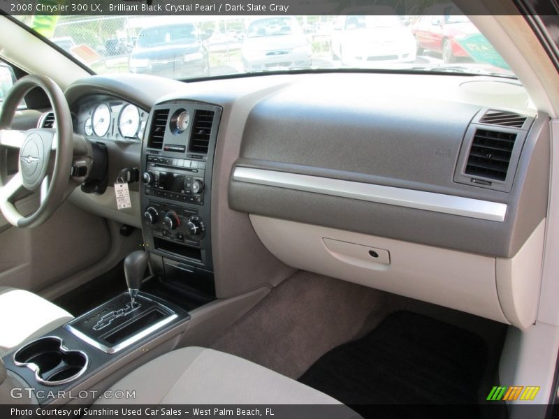 Brilliant Black Crystal Pearl / Dark Slate Gray 2008 Chrysler 300 LX
