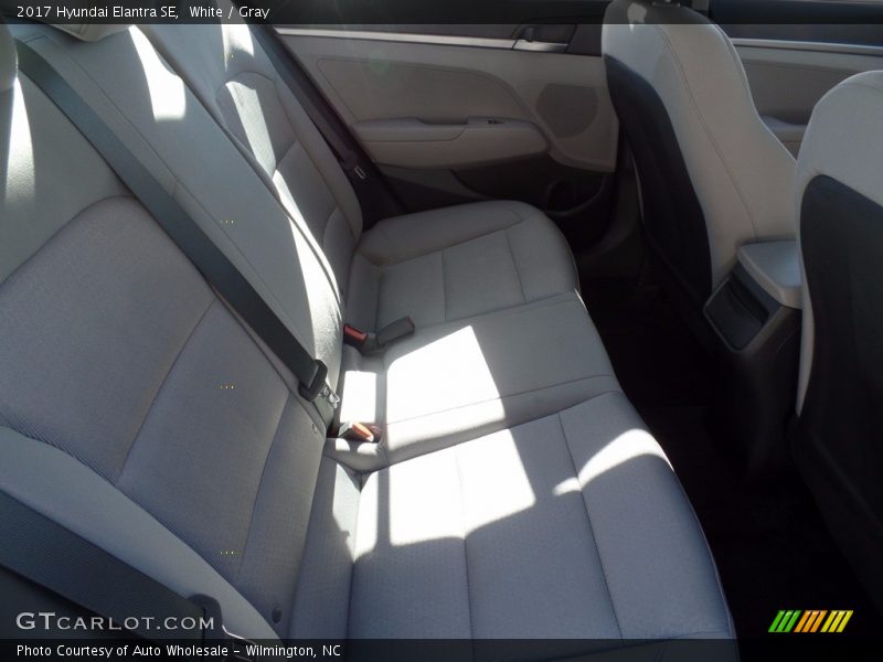 White / Gray 2017 Hyundai Elantra SE