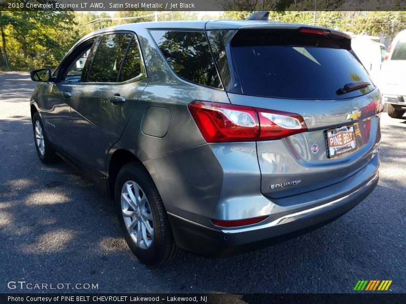 Satin Steel Metallic / Jet Black 2018 Chevrolet Equinox LT AWD