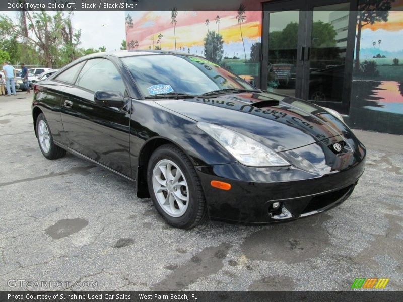 Black / Black/Silver 2000 Toyota Celica GT