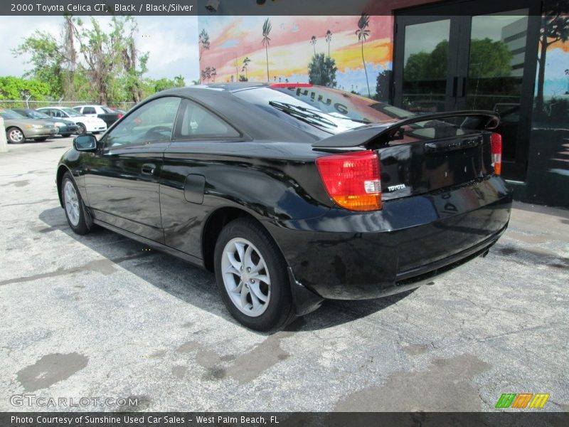 Black / Black/Silver 2000 Toyota Celica GT