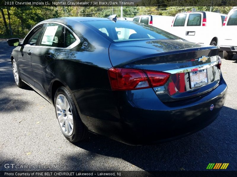 Nightfall Gray Metallic / Jet Black/Dark Titanium 2018 Chevrolet Impala LS