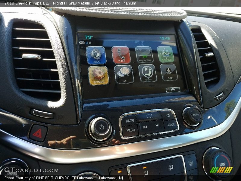 Nightfall Gray Metallic / Jet Black/Dark Titanium 2018 Chevrolet Impala LS