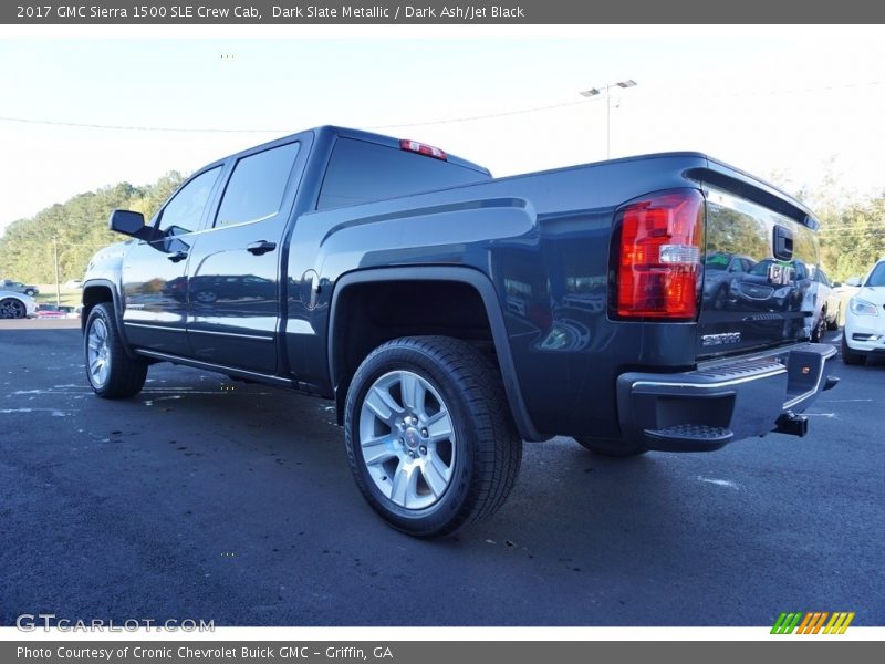 Dark Slate Metallic / Dark Ash/Jet Black 2017 GMC Sierra 1500 SLE Crew Cab