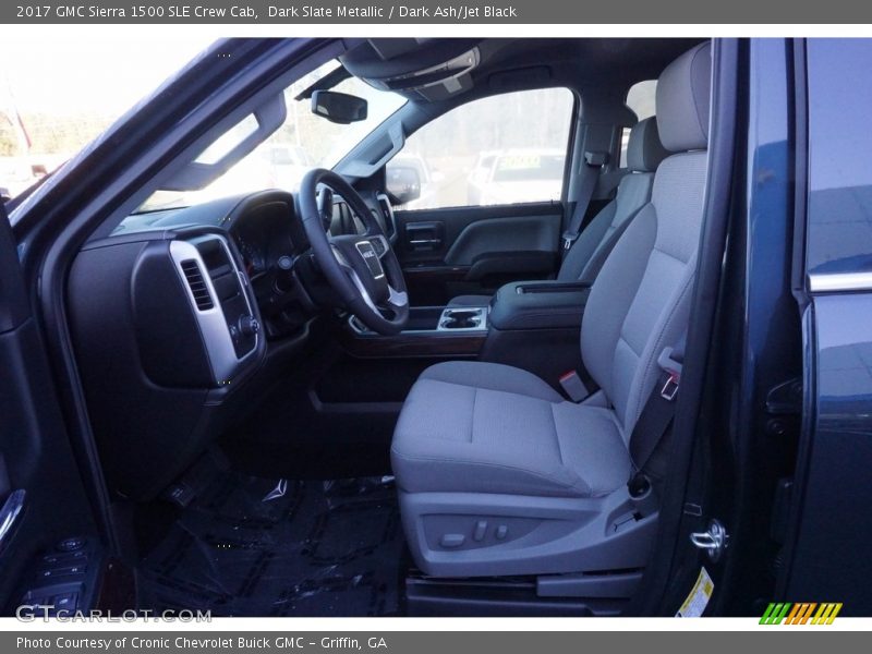 Dark Slate Metallic / Dark Ash/Jet Black 2017 GMC Sierra 1500 SLE Crew Cab
