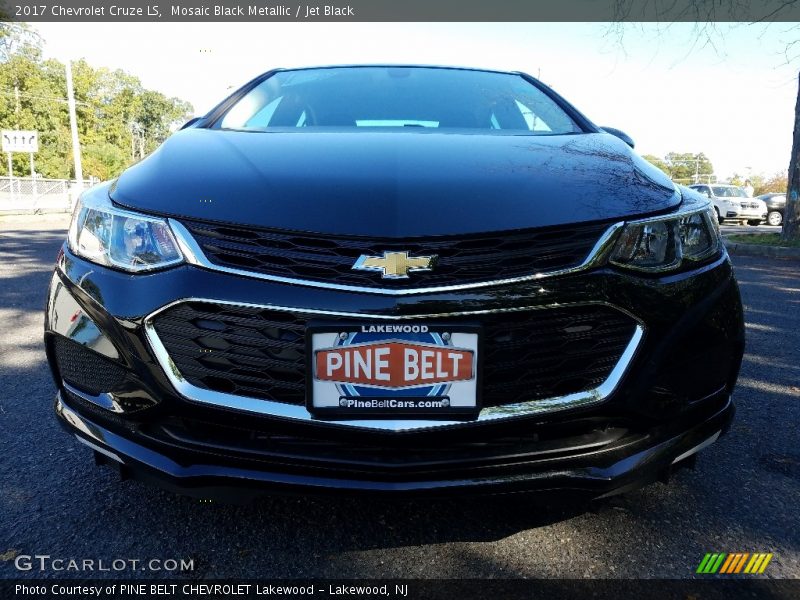 Mosaic Black Metallic / Jet Black 2017 Chevrolet Cruze LS