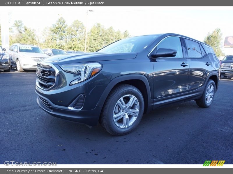 Graphite Gray Metallic / ­Jet Black 2018 GMC Terrain SLE