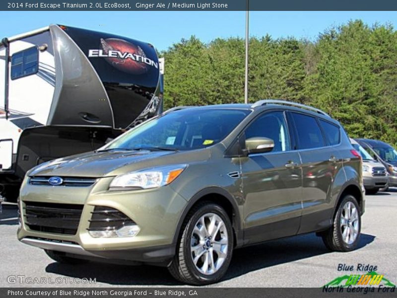 Ginger Ale / Medium Light Stone 2014 Ford Escape Titanium 2.0L EcoBoost