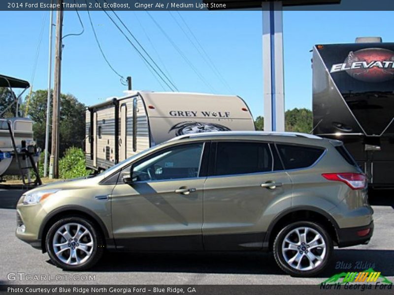 Ginger Ale / Medium Light Stone 2014 Ford Escape Titanium 2.0L EcoBoost
