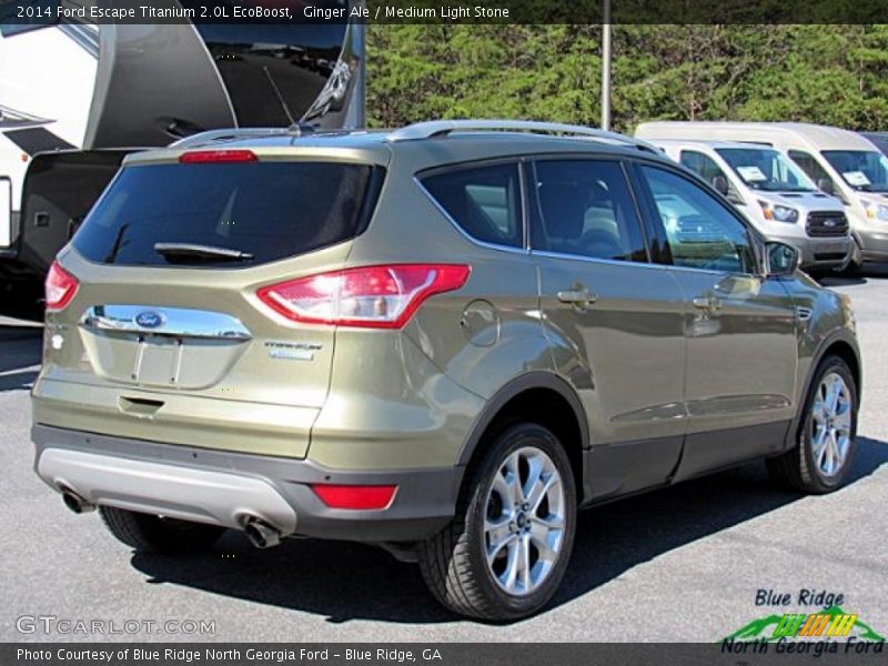 Ginger Ale / Medium Light Stone 2014 Ford Escape Titanium 2.0L EcoBoost