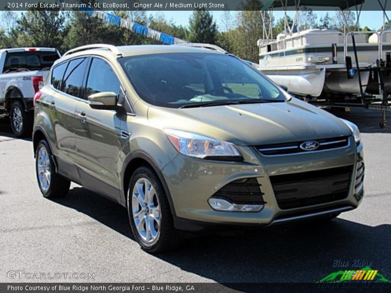 Ginger Ale / Medium Light Stone 2014 Ford Escape Titanium 2.0L EcoBoost