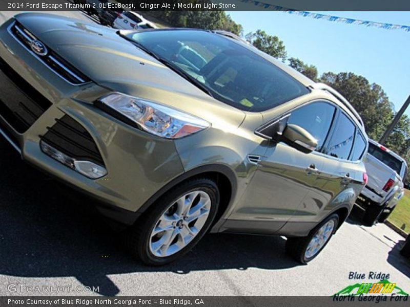 Ginger Ale / Medium Light Stone 2014 Ford Escape Titanium 2.0L EcoBoost