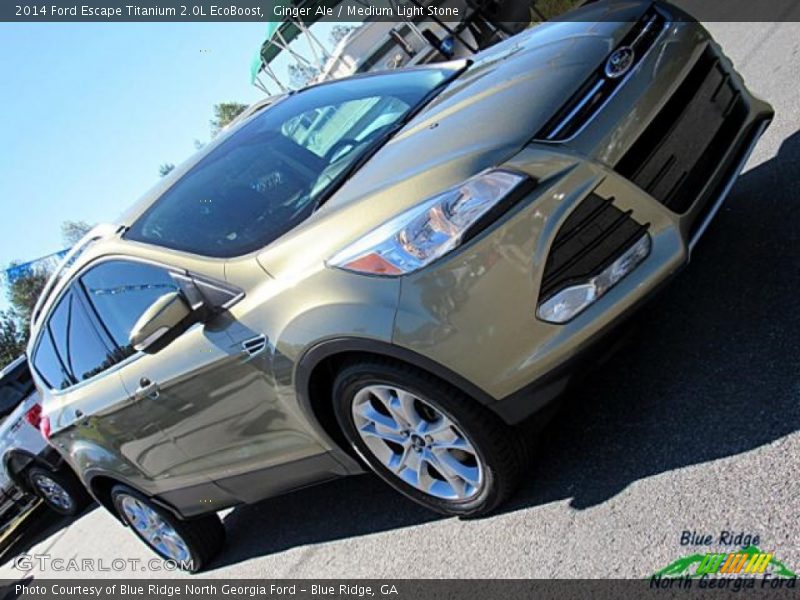 Ginger Ale / Medium Light Stone 2014 Ford Escape Titanium 2.0L EcoBoost