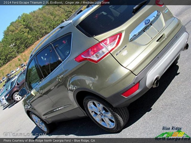 Ginger Ale / Medium Light Stone 2014 Ford Escape Titanium 2.0L EcoBoost