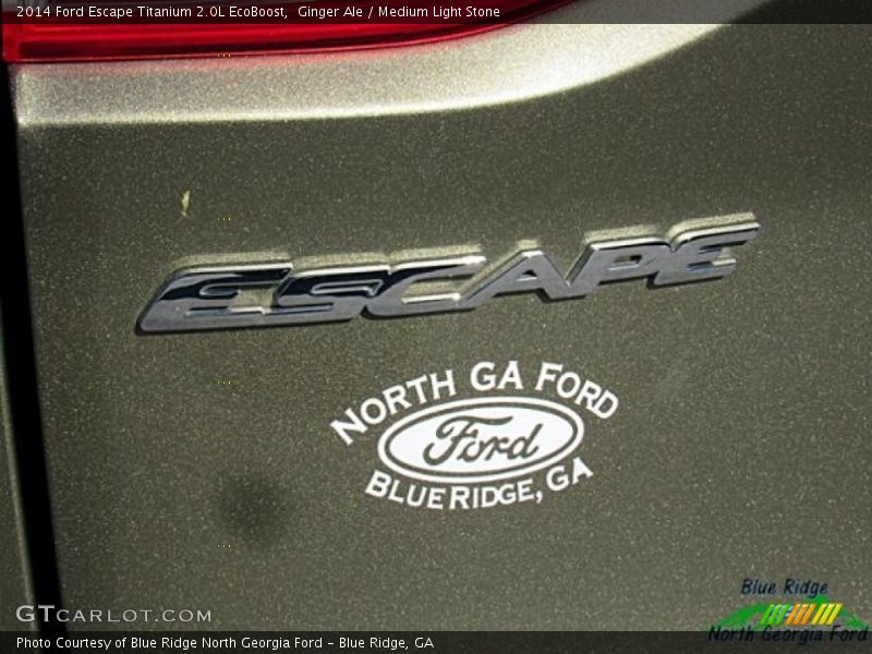 Ginger Ale / Medium Light Stone 2014 Ford Escape Titanium 2.0L EcoBoost