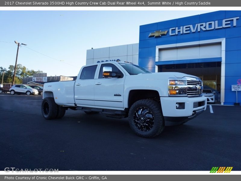 Summit White / High Country Saddle 2017 Chevrolet Silverado 3500HD High Country Crew Cab Dual Rear Wheel 4x4