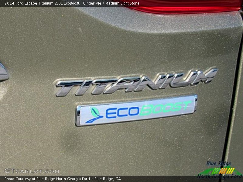 Ginger Ale / Medium Light Stone 2014 Ford Escape Titanium 2.0L EcoBoost