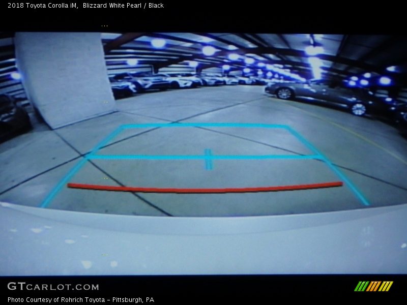 Blizzard White Pearl / Black 2018 Toyota Corolla iM
