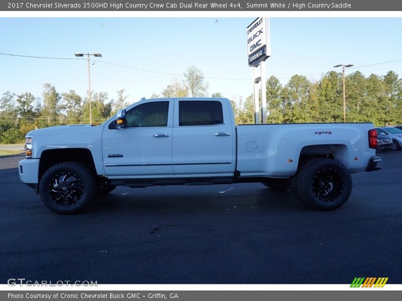 Summit White / High Country Saddle 2017 Chevrolet Silverado 3500HD High Country Crew Cab Dual Rear Wheel 4x4