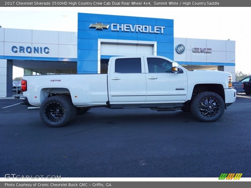 Summit White / High Country Saddle 2017 Chevrolet Silverado 3500HD High Country Crew Cab Dual Rear Wheel 4x4