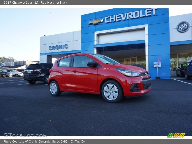 Red Hot / Jet Black 2017 Chevrolet Spark LS