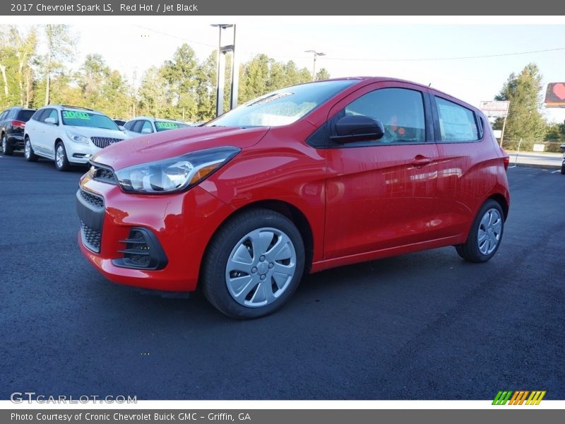 Red Hot / Jet Black 2017 Chevrolet Spark LS