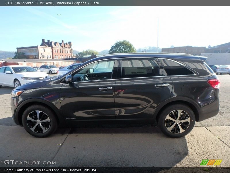 Platinum Graphite / Black 2018 Kia Sorento EX V6 AWD