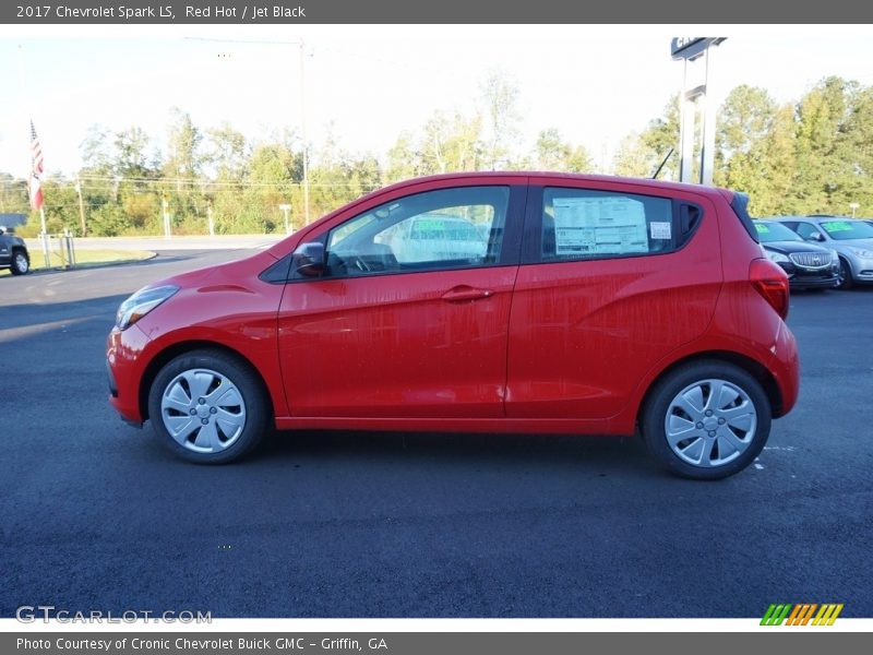 Red Hot / Jet Black 2017 Chevrolet Spark LS
