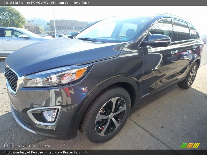 Platinum Graphite / Black 2018 Kia Sorento EX V6 AWD