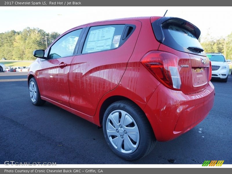 Red Hot / Jet Black 2017 Chevrolet Spark LS