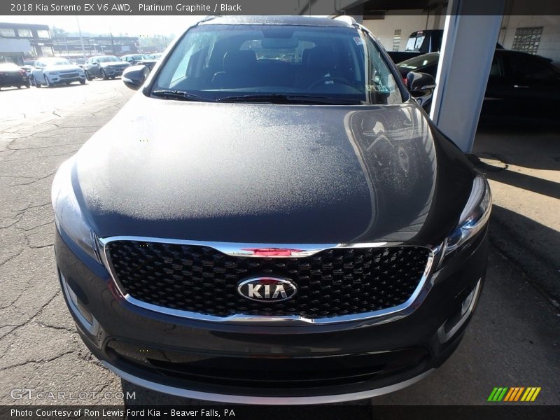 Platinum Graphite / Black 2018 Kia Sorento EX V6 AWD