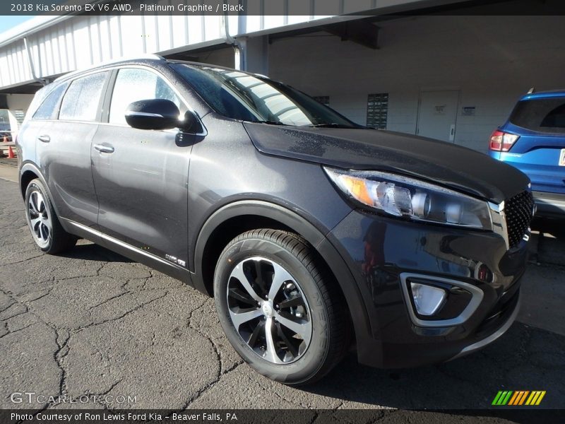 Platinum Graphite / Black 2018 Kia Sorento EX V6 AWD
