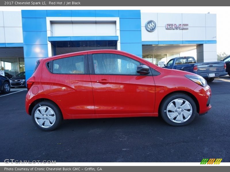 Red Hot / Jet Black 2017 Chevrolet Spark LS