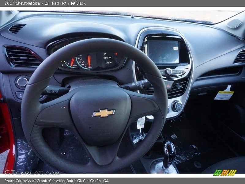Red Hot / Jet Black 2017 Chevrolet Spark LS