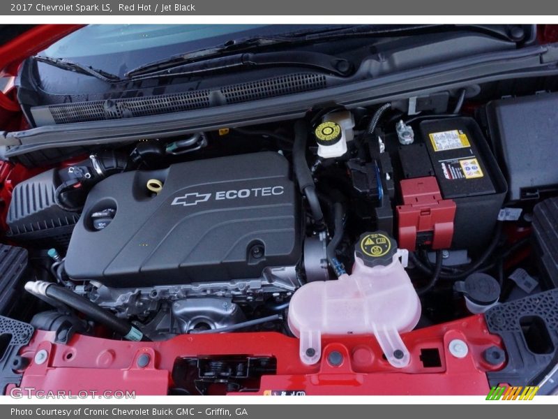 Red Hot / Jet Black 2017 Chevrolet Spark LS