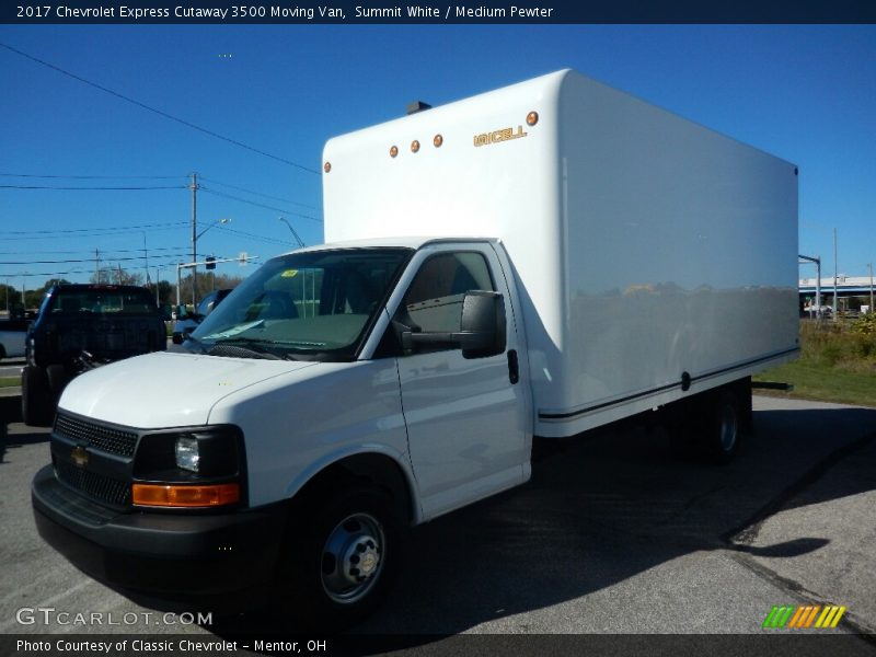 Summit White / Medium Pewter 2017 Chevrolet Express Cutaway 3500 Moving Van