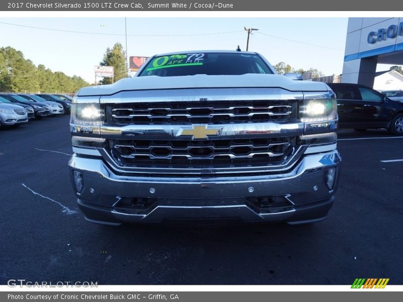 Summit White / Cocoa/­Dune 2017 Chevrolet Silverado 1500 LTZ Crew Cab