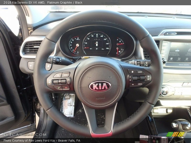Platinum Graphite / Black 2018 Kia Sorento EX V6 AWD
