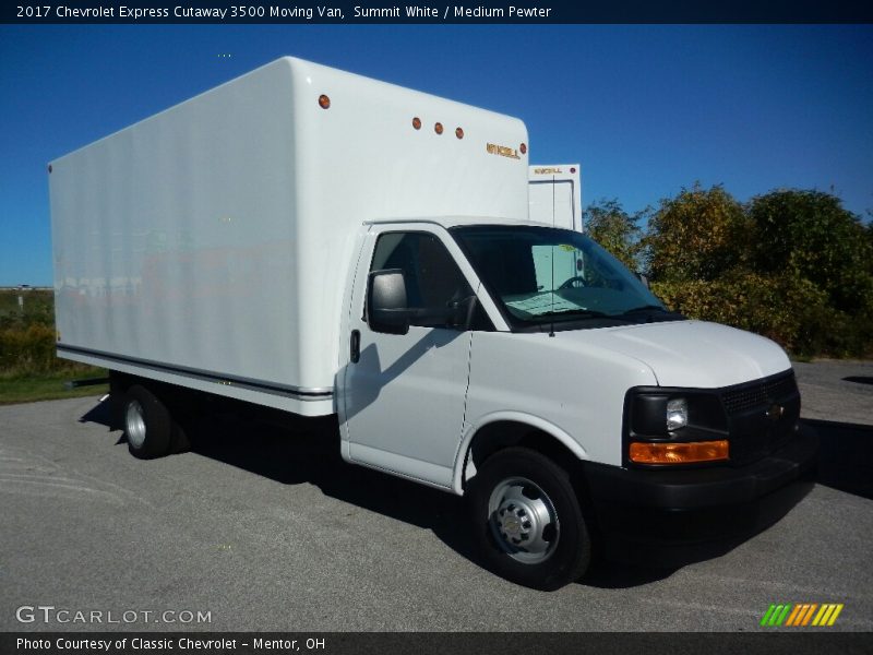 Summit White / Medium Pewter 2017 Chevrolet Express Cutaway 3500 Moving Van
