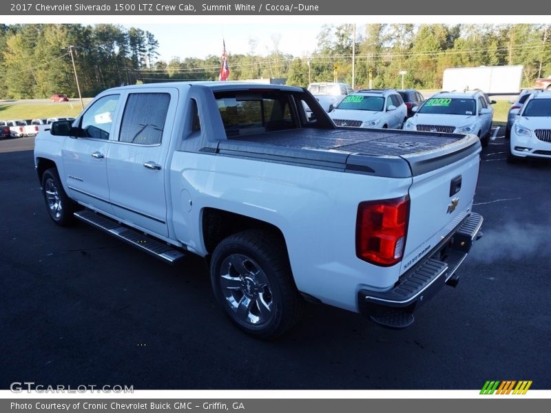 Summit White / Cocoa/­Dune 2017 Chevrolet Silverado 1500 LTZ Crew Cab