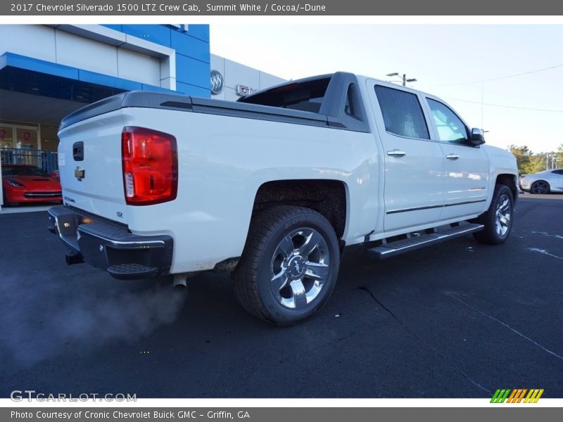 Summit White / Cocoa/­Dune 2017 Chevrolet Silverado 1500 LTZ Crew Cab